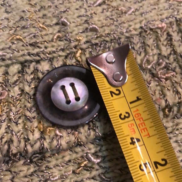 Duna Handloomed Bohemian statement button down tweed pull threads knit vest - Picture 10 of 11